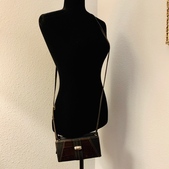 Brighton ALL leather crossbody organizer - Picture 5 of 6